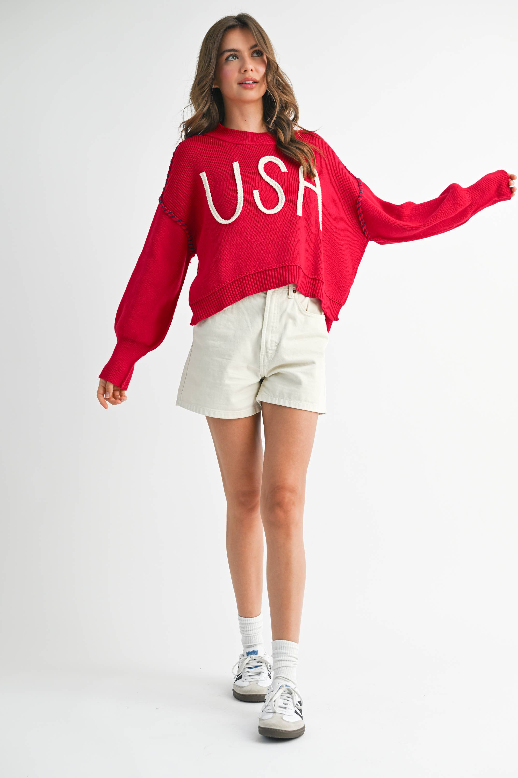 AEMI + CO - Wholesale Knit Sweater - Women's - 3249EK USA Sweater 219