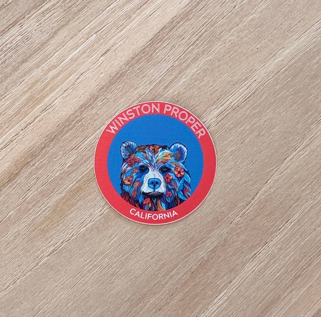 Winston Proper - Wholesale Sticker - 3 Pack 2 inch Round Poppy the Bear Stickers2