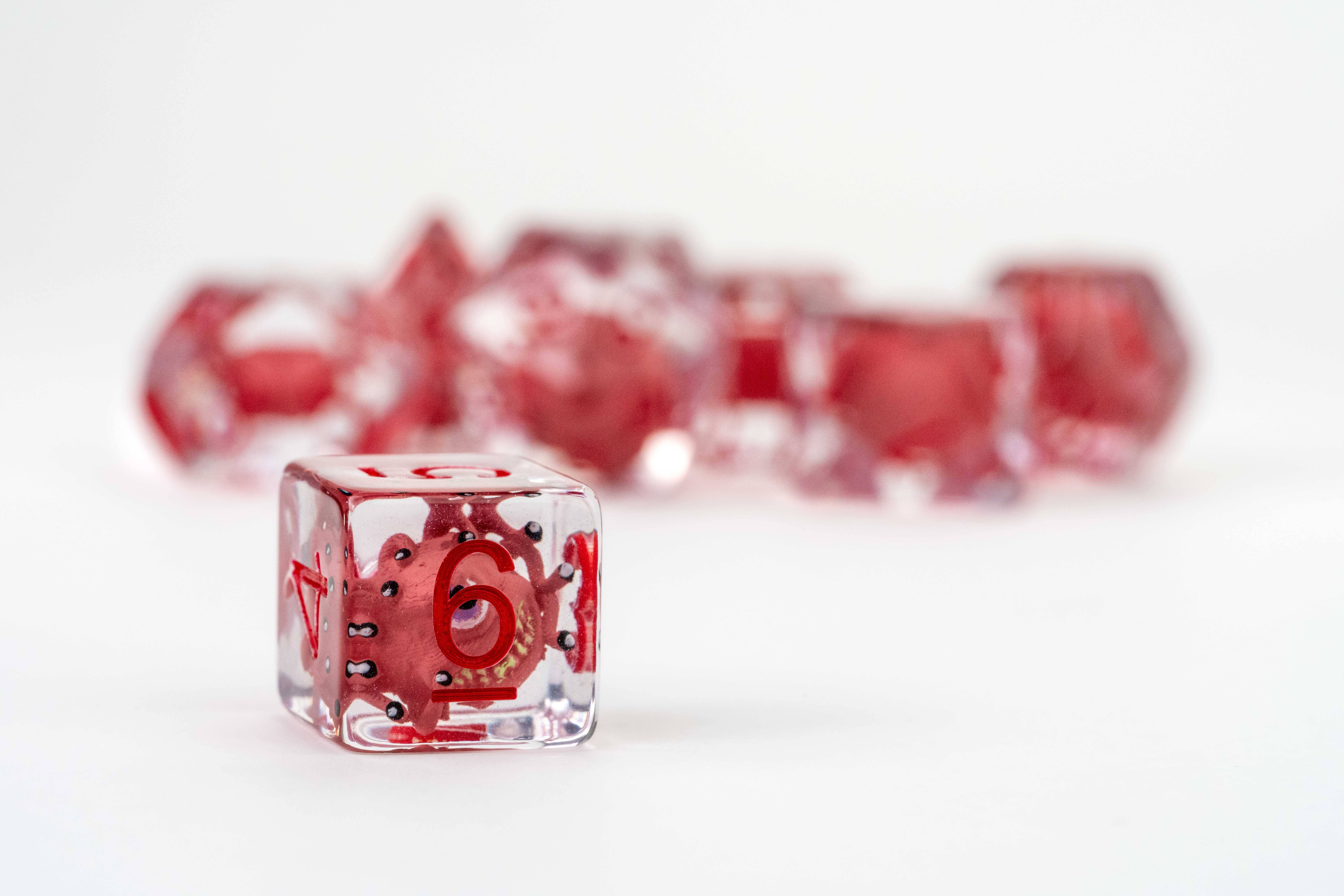 FanRoll by Metallic Dice Games - Wholesale Dice - Dungeons & Dragons Beholder Resin Dice Set4