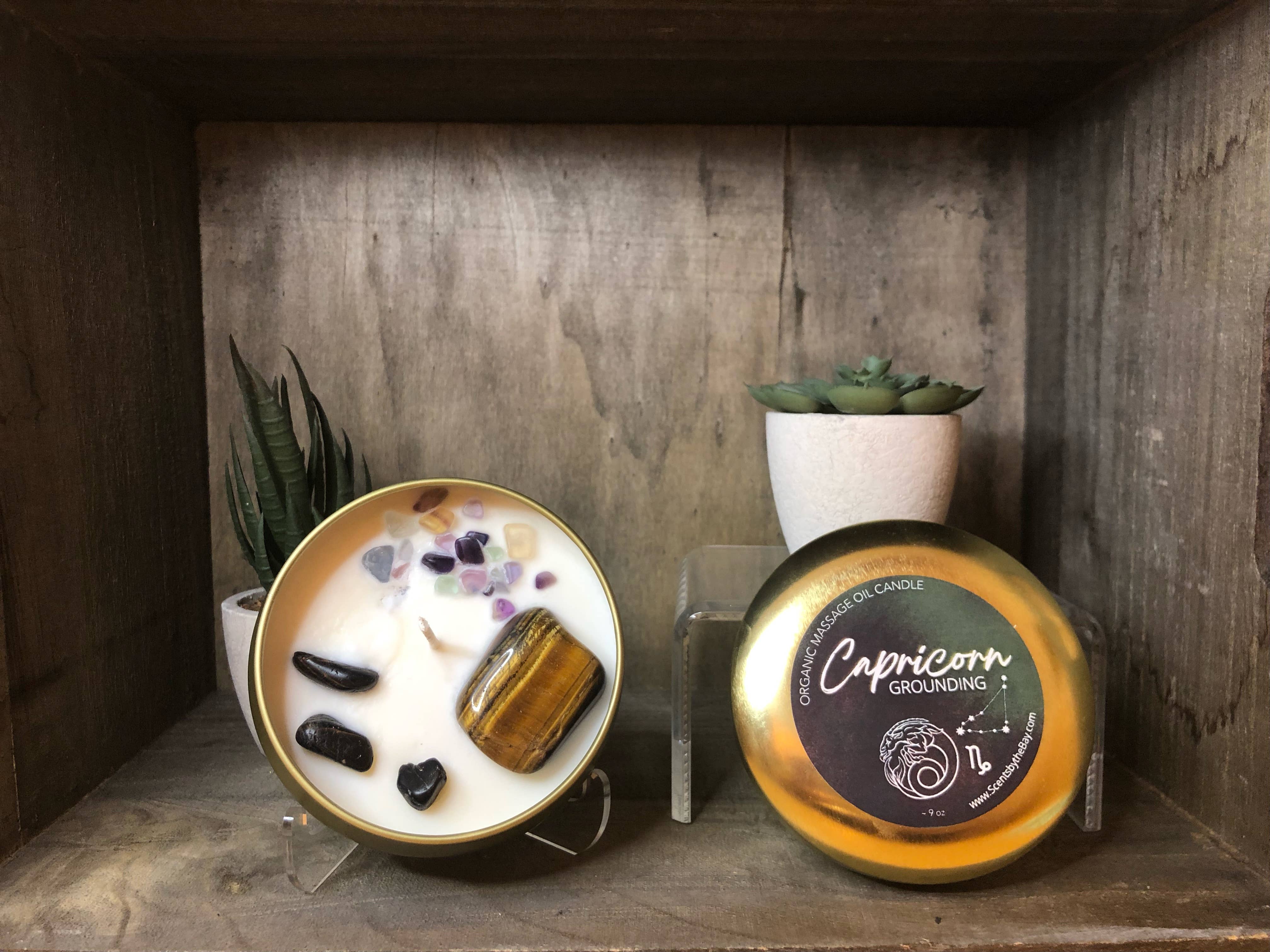 Scents by the Bay - Wholesale Travel Candles - Zodiac Hydrating Massage Oil Candles2