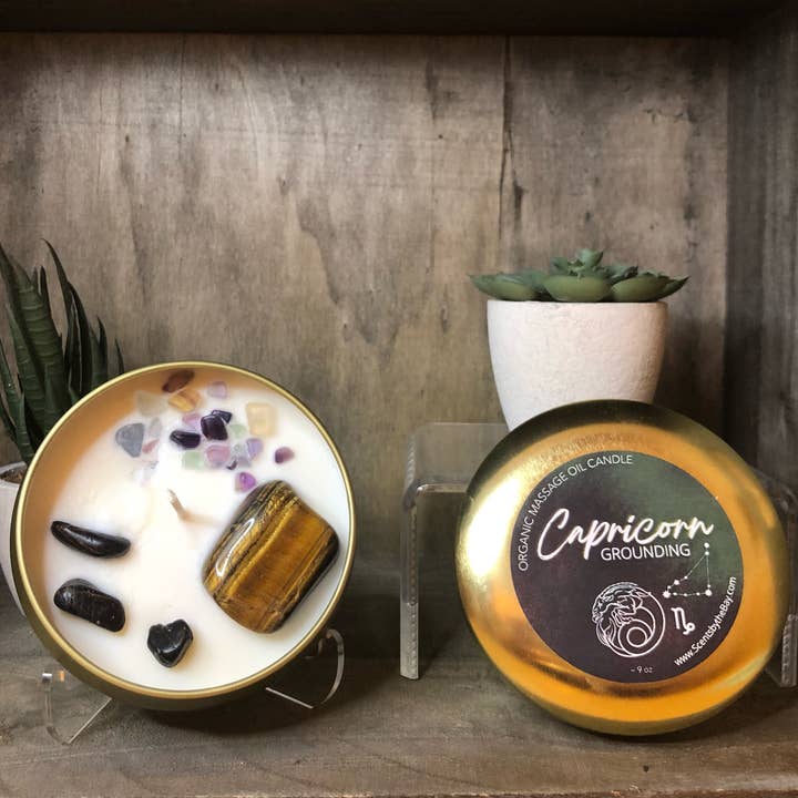 Scents by the Bay - Wholesale Travel Candles - Zodiac Hydrating Massage Oil Candles2