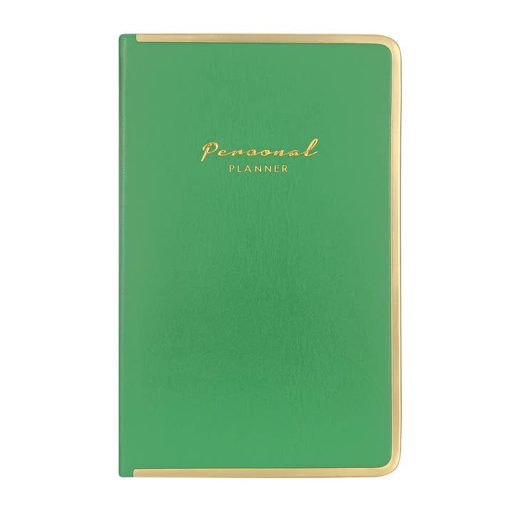 Monaco Undated Diary Personal Planner Vegan Cover (Green) for wholesale by Victoria's Journals