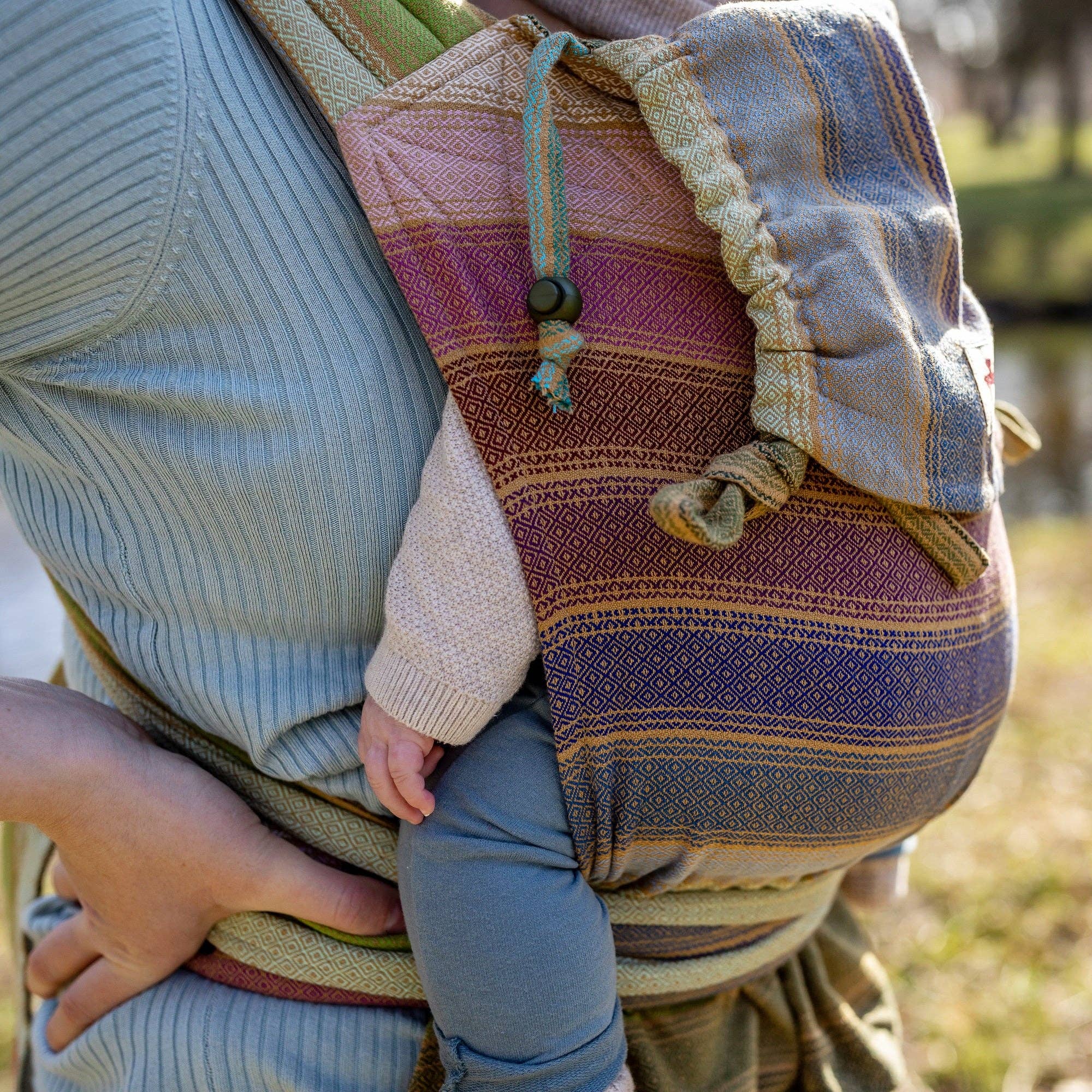 Girasol - Wholesale Baby Carrier - MySol Rayos d'oro baby carrier, suitable from birth, handwoven3