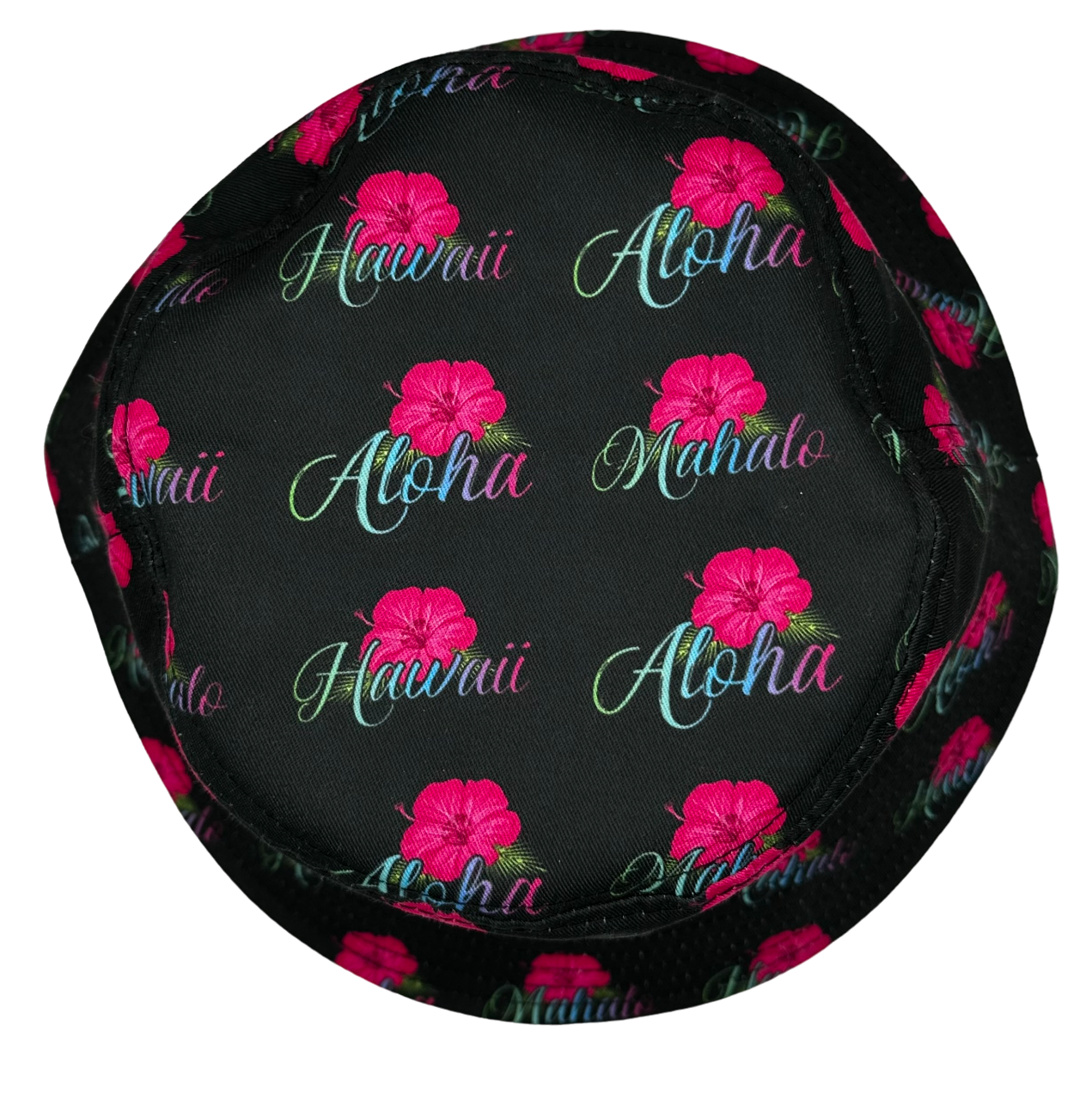 Aloha Designs - Wholesale Bucket Hat - Women's - Hawaiian Hibiscus Bucket Hat with Colorful Aloha, Mahalo6