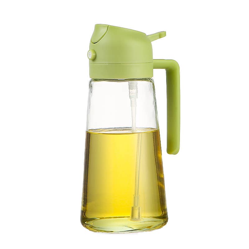Otterware - Wholesale Oil/Vinegar Dispenser - 2-in-1 Oil Sprayer & Oil Dispenser – 16oz Glass, Oil Bottle3