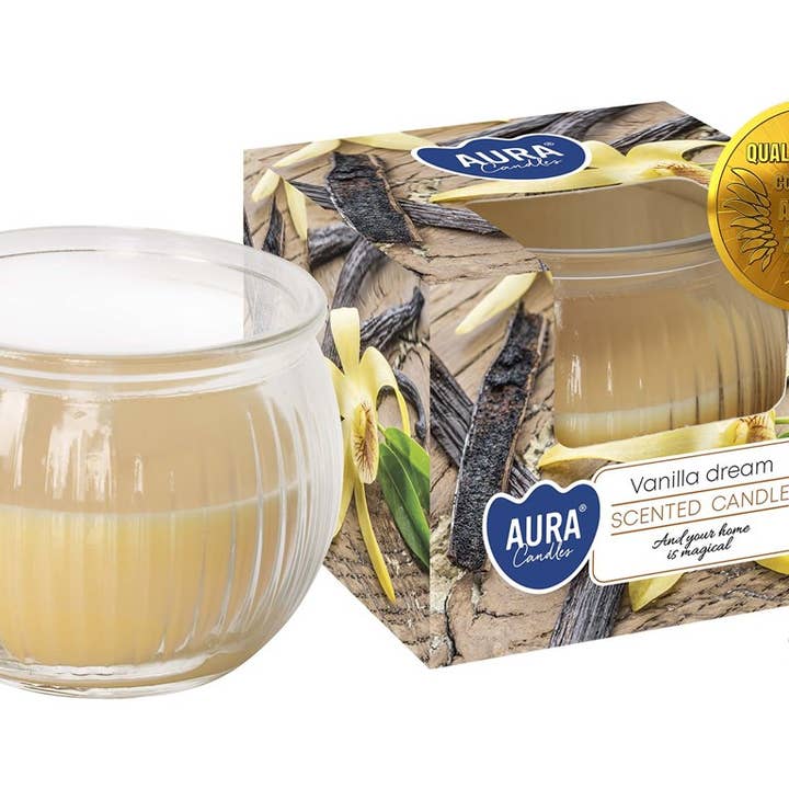Vanilla Dream Glass Candle 18h (6 pcs.) for wholesale by Esoterica Arte