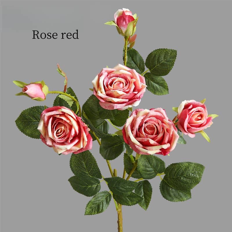 ACNITE(We cover U.S. import duties) - Wholesale Kunstbloemen - Zijden bloemstuk met 6 koppen sneeuwrozen voor woondecoratie11