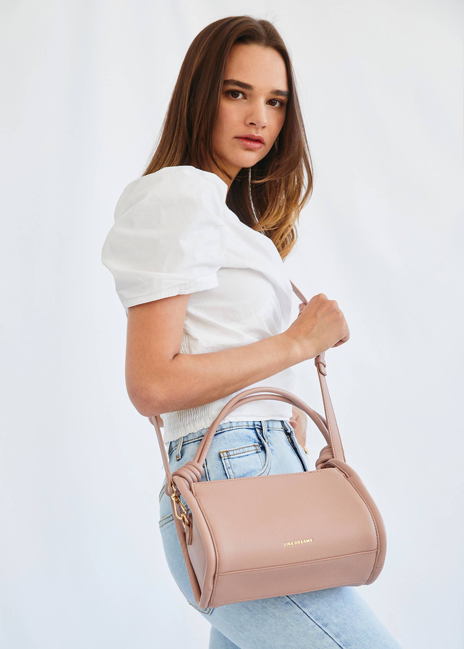 Like Dreams - Vente Sacoche – femme - Sac cabas chic à poignée tressée Luna pour toutes les tenues9