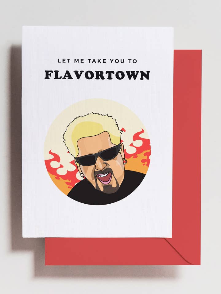 Guy Fieri Flavortown-kaart voor wholesale door Haven Print Co.
