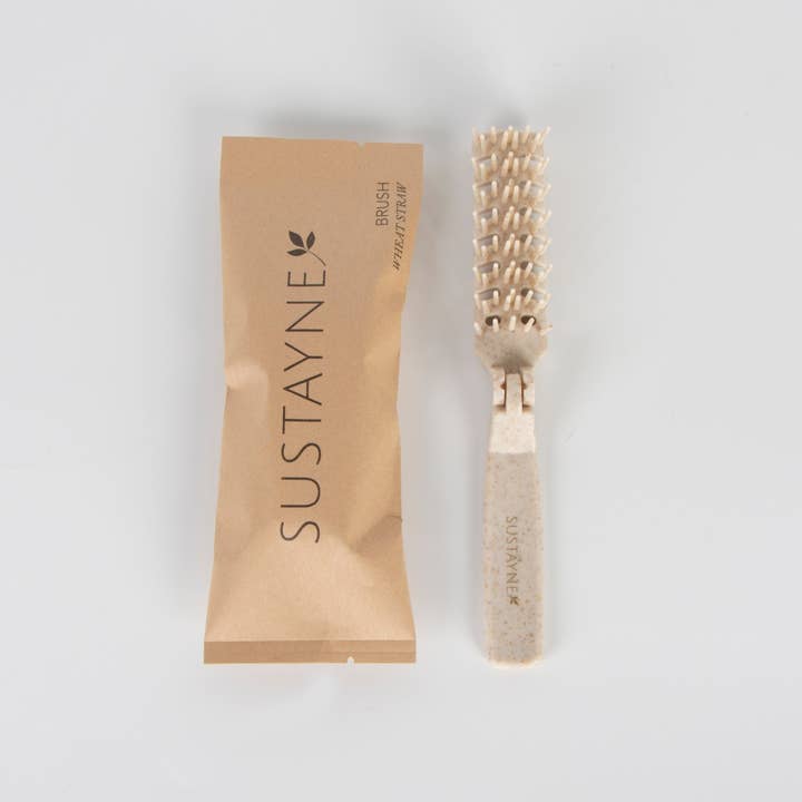 Sustayne – wholesale Hårborste/kam – Vetestråventilerad hopfällbar borste 25 CT