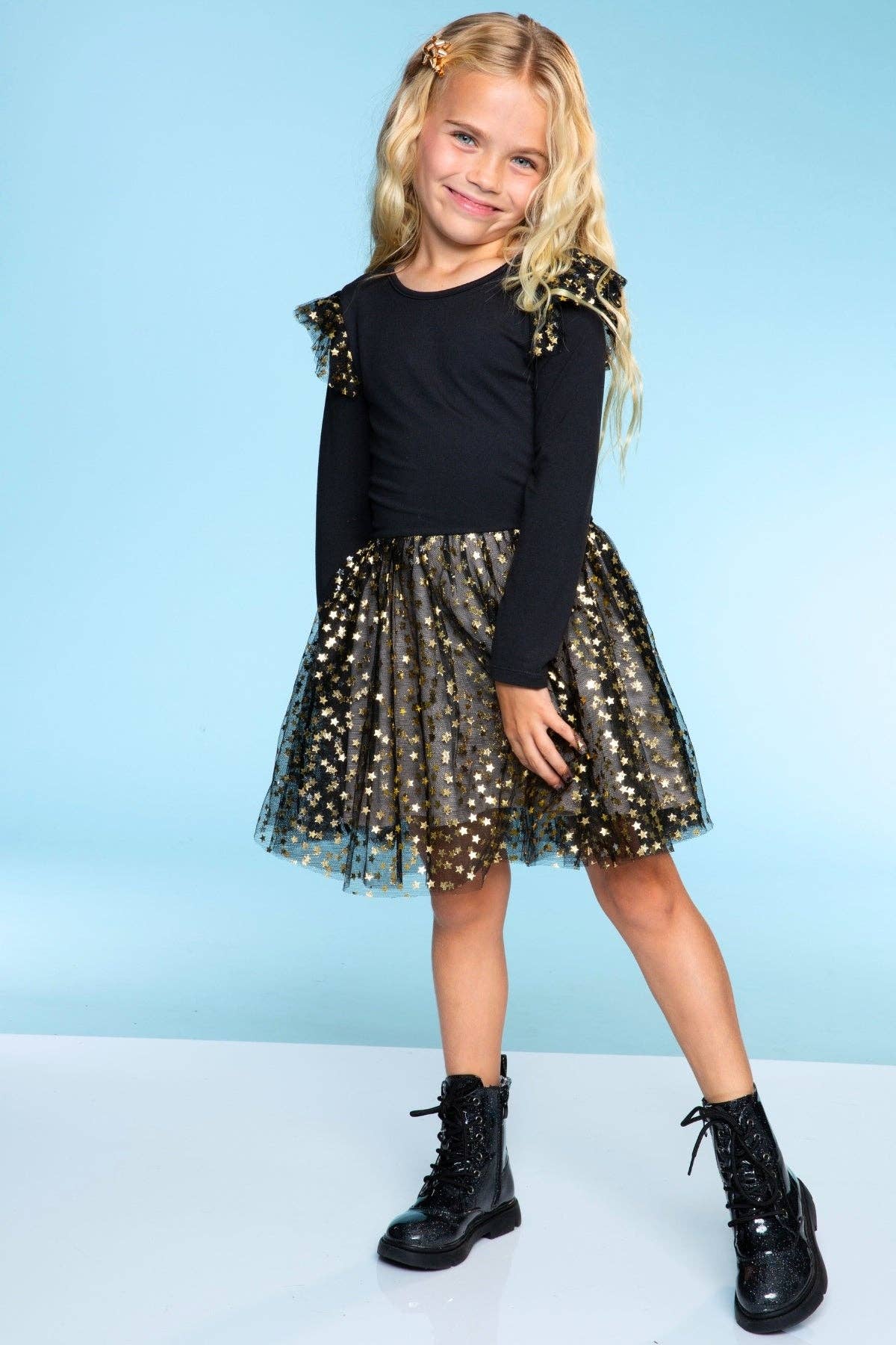 PixieLane - Wholesale Dress - Kids - Simply Soft Bow Back Be Happy Tulle Dress5