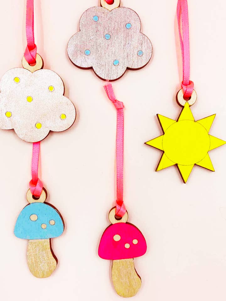 Christmas Ornament Mushroom for wholesale by Eleanor Moss Studio