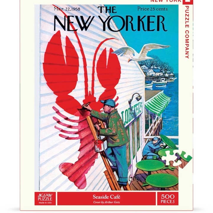 New York Puzzle Company - Wholesale Puzzle - Adult - Seaside Café - 500 Piece Jigsaw Puzzle