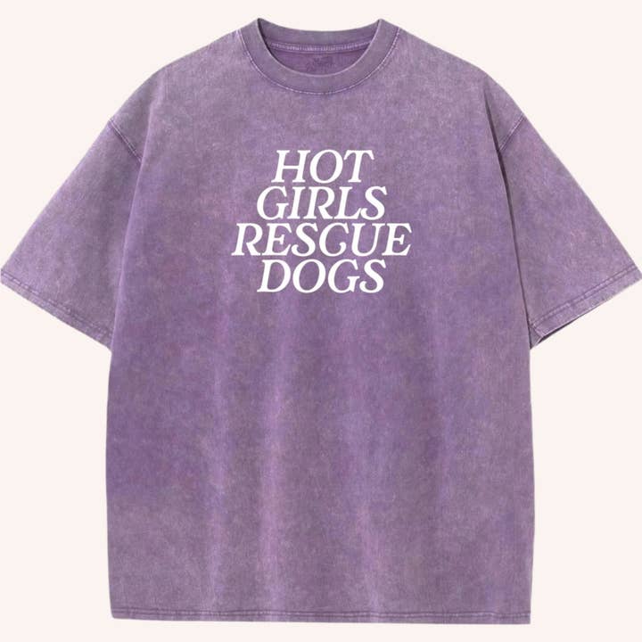 Mutty Prints - Wholesale Screen Printed T-Shirt - Women's - Hot Girls Rescue Dogs Tee3