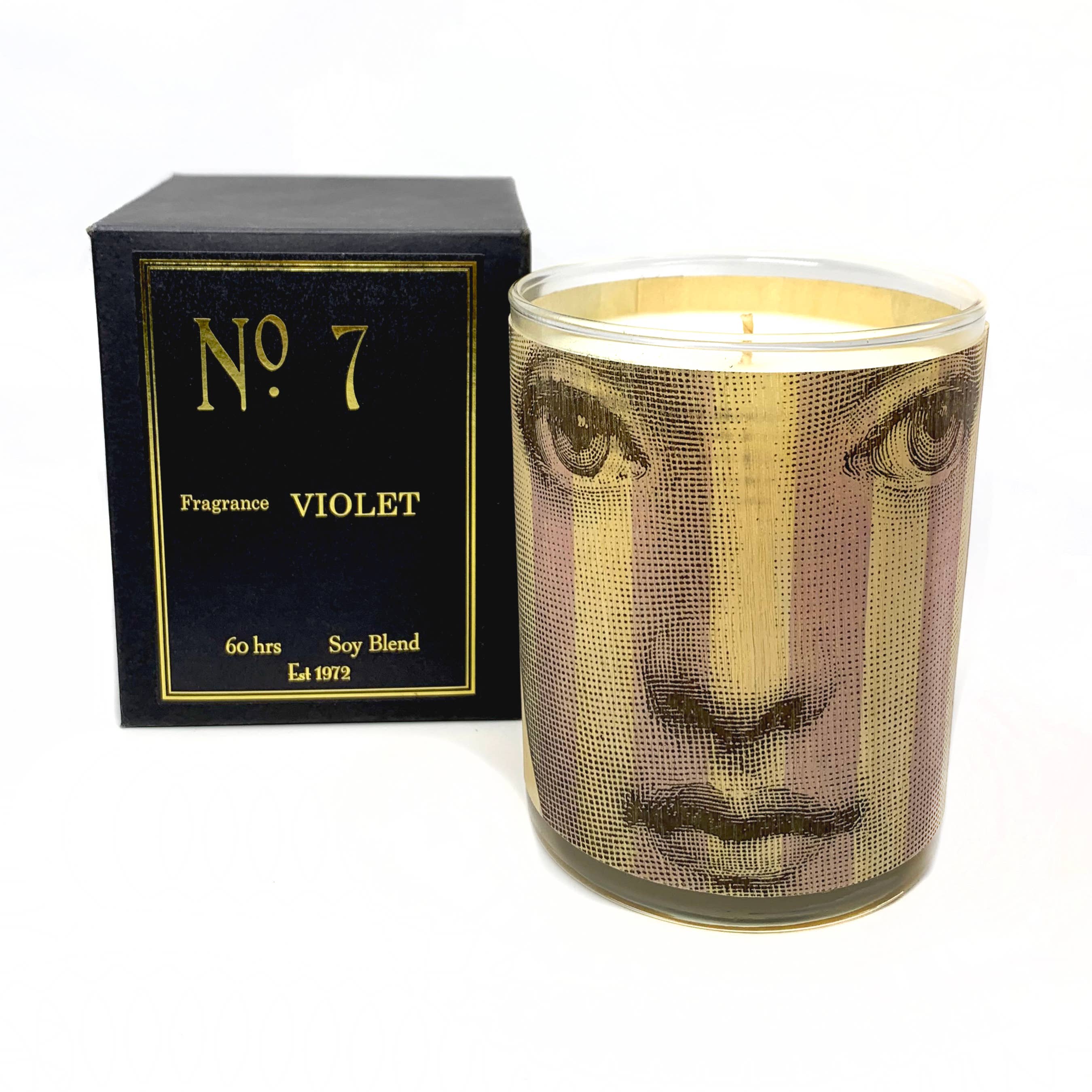 Spitfire Girl - Wholesale Jar/Filled Candle - No 7 Violet Wood Wrapped Candle2