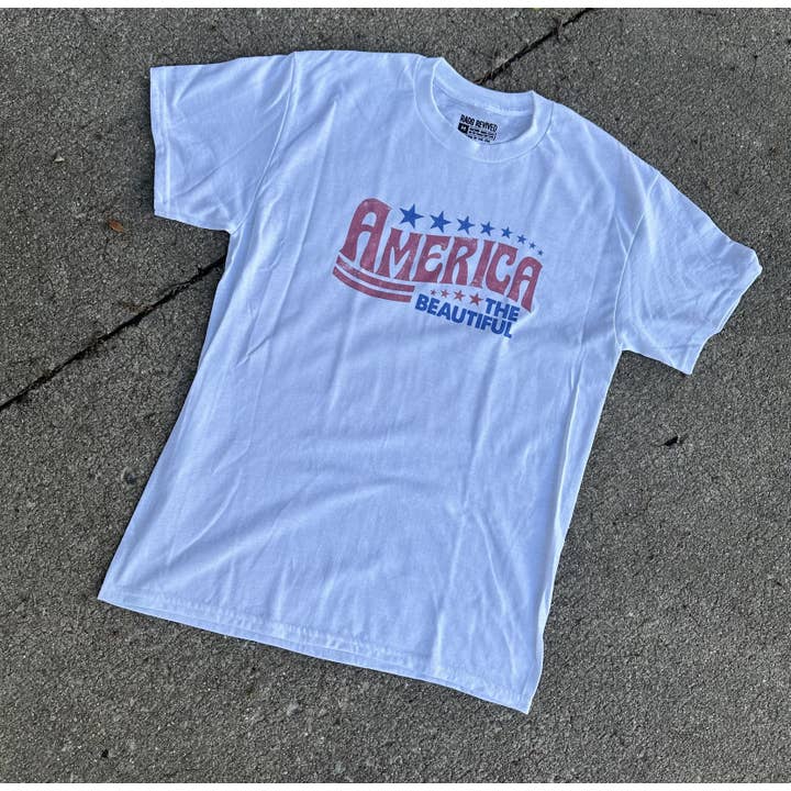 Rags Revived - Wholesale Screen printed t-shirt – Women′s - 4th Of July America T-Shirt1