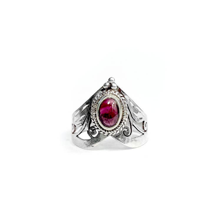 Zig Zag Asian Collection - Venta al por mayor Anillos grandes/de cóctel - Anillo Jali con punta