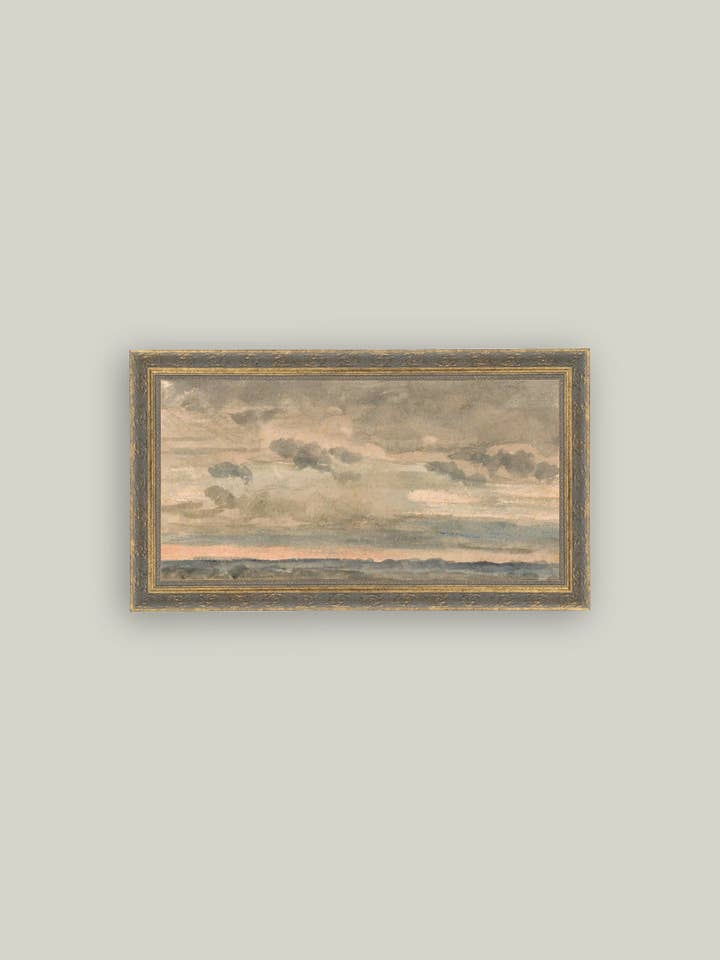 Sunset Sky Framed Antique Art for wholesale by Petal Lane Home