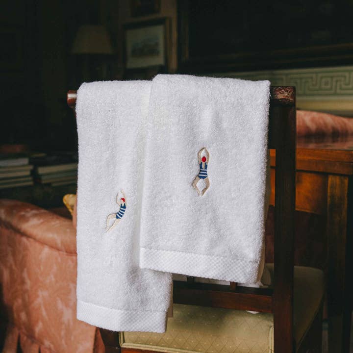 Torres Novas - Wholesale Hand Towel - Swimmers Retro embroidery (pack of 2)6