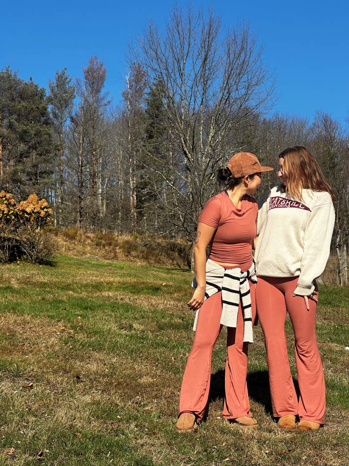 5B - Wholesale Lounge Sweatpants/Joggers - Women's - Fold over yoga pant 1