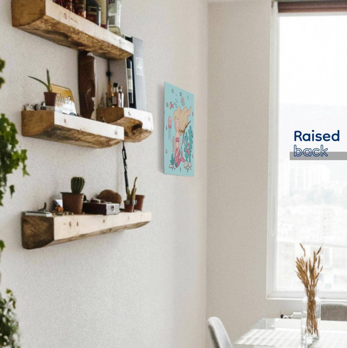 3dRose - Wholesale Wall Clock - 3dRose, Ocean Underwater Mermaid and Animal Illustration for Kids, Wall Clock3