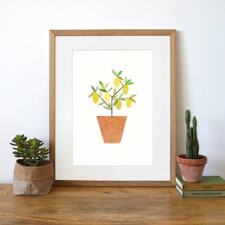 Lemon Tree A4 Print for wholesale by Paperwhale Cards & Paper Goods