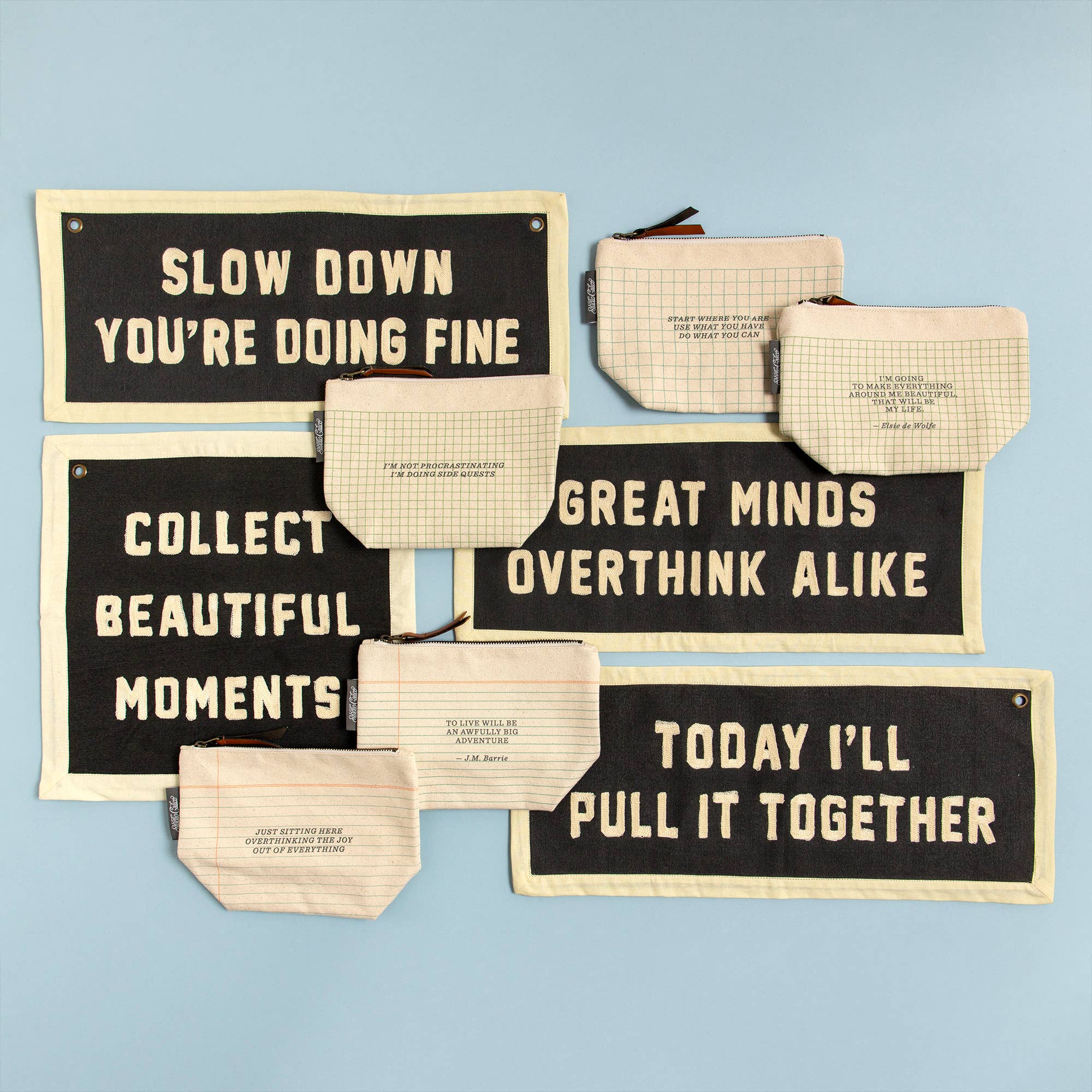 Studio Calico – Engroshandel Posetaske - Dame – Side Quests Procrastinator Lynlåslomme i Lærred4