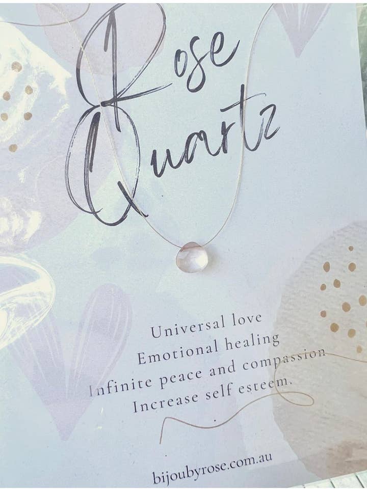 Rosenkvarts halsband för wholesale av Boho Noosa Collection