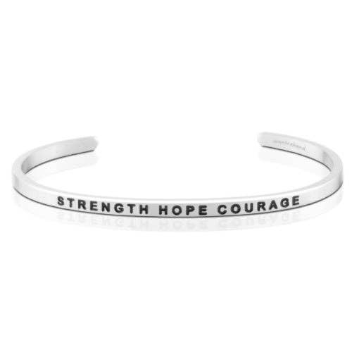 MantraBand - Wholesale Cuff Bracelet - Strength Hope Courage
