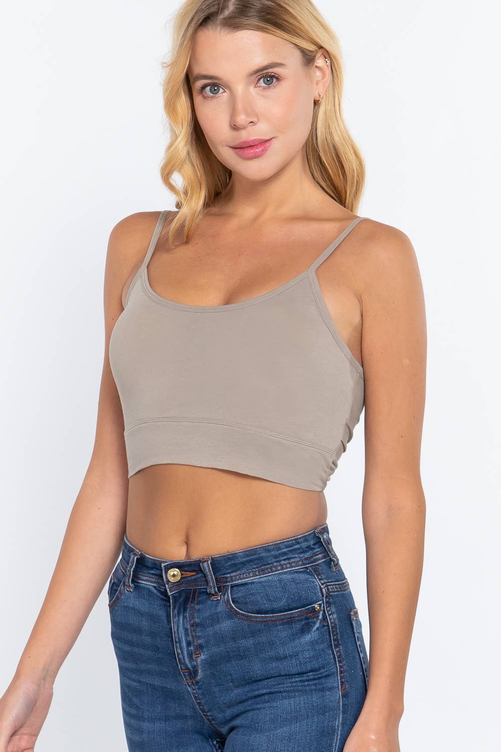 42POPS - Venta al por mayor Camisola - Mujer - , CAMISETA DE TIRANTES CON COPA EXTRAÍBLE AJUSTADA Y ESPALDA RETORCIDA SI-2242714