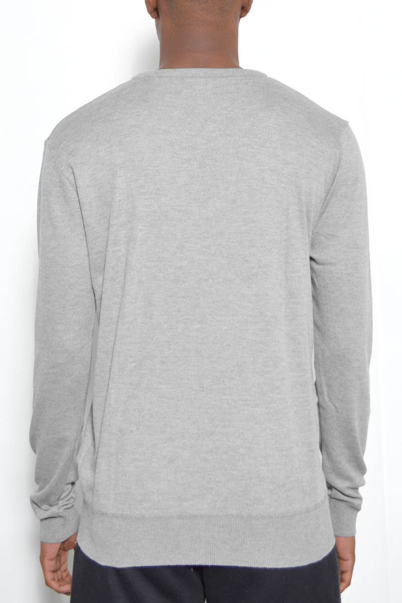 WEIV - Wholesale Knit Sweater - Men's - Mens Solid V Neck Sweater7