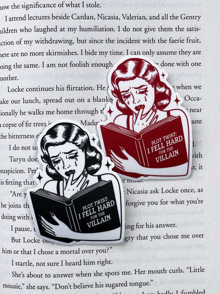 Jeg faldt hårdt for skurkens klistermærke for engroshandel hos Wolf & Wren Co.