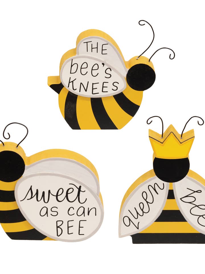 Bee Sayings Chunky Sitter, 3 Assorted and other Purchase Wholesale let it bee. Free Returns & Net 60 Terms on Faire trending on Faire.