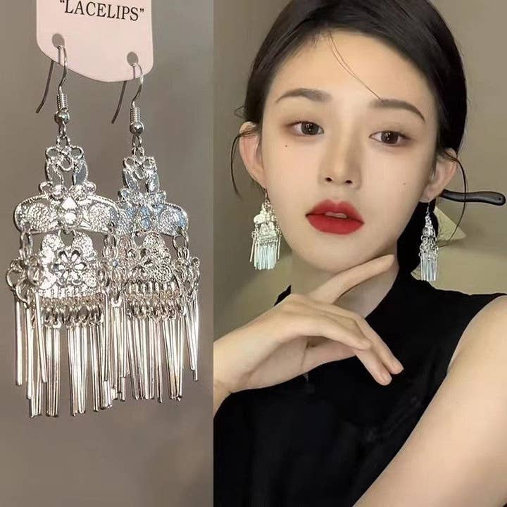 Ethnic Tassel Ear Hooks and other Purchase Wholesale accessori matrimonio. Free Returns & Net 60 Terms on Faire trending on Faire.