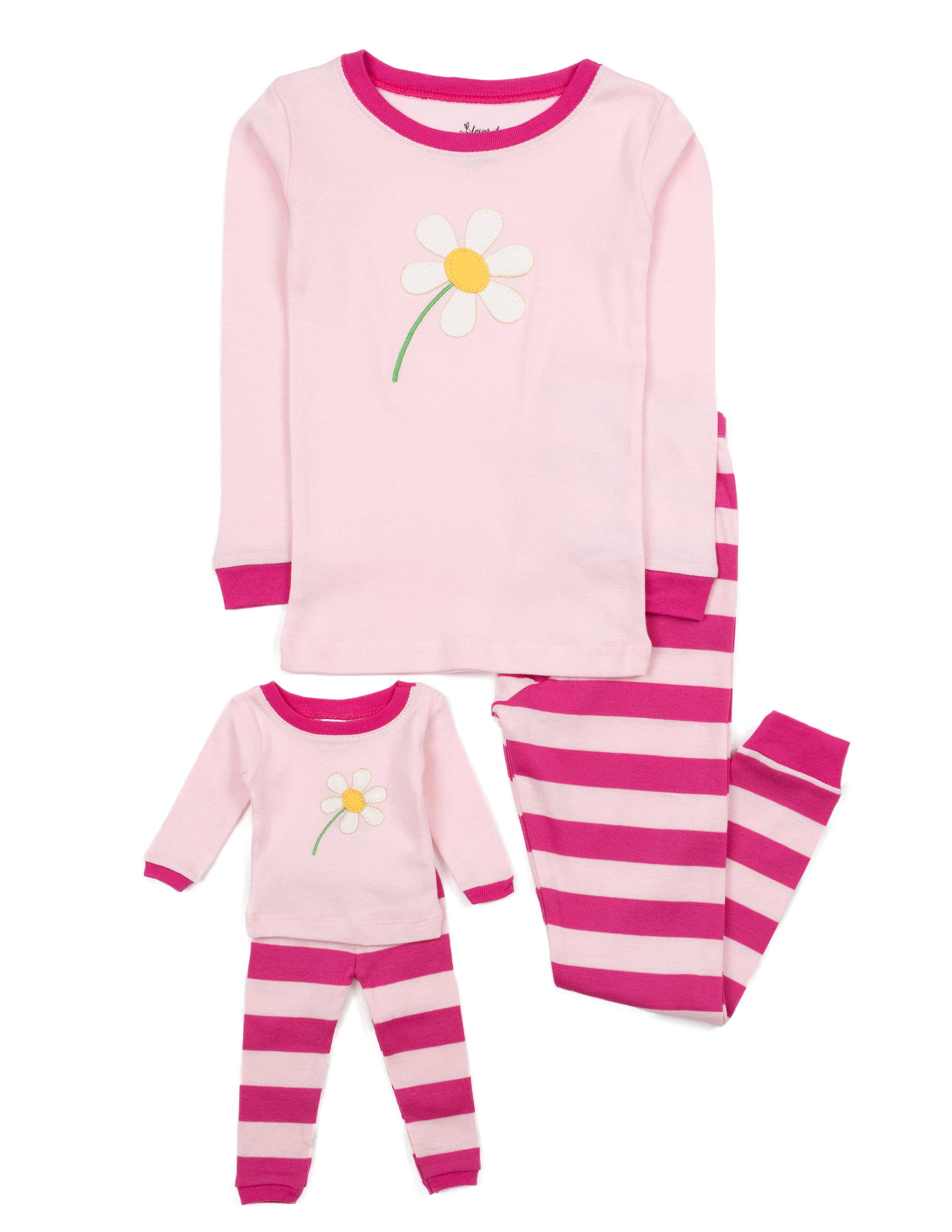 Leveret Pajamas - Wholesale Sleepwear Set - Kids - Kids Girl & Doll Cotton Pajamas19