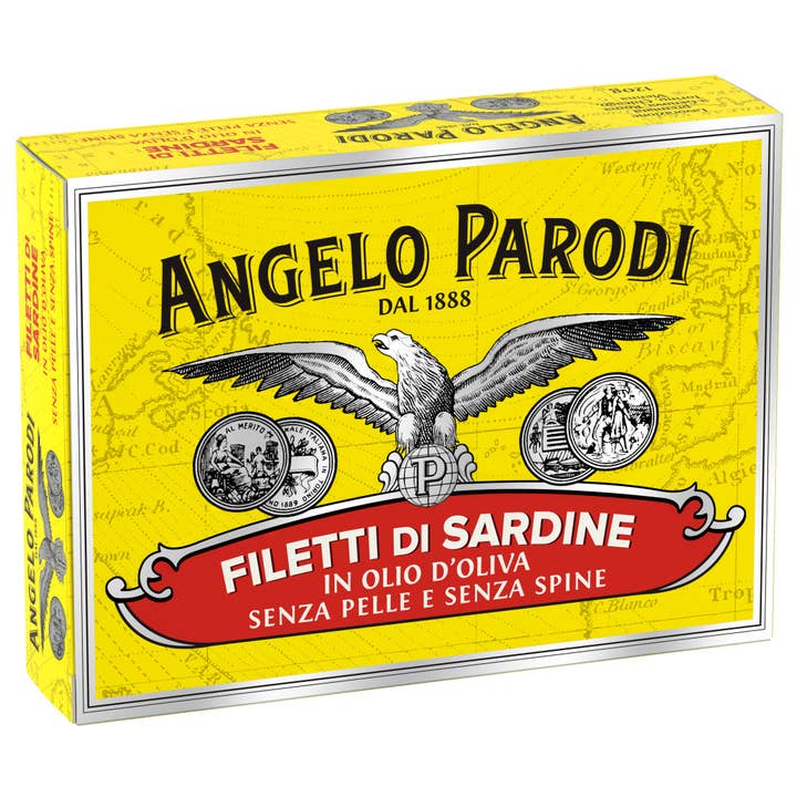Angelo Parodi Boneless and Skinless Sardines in Olive Oil for wholesale by International Loft