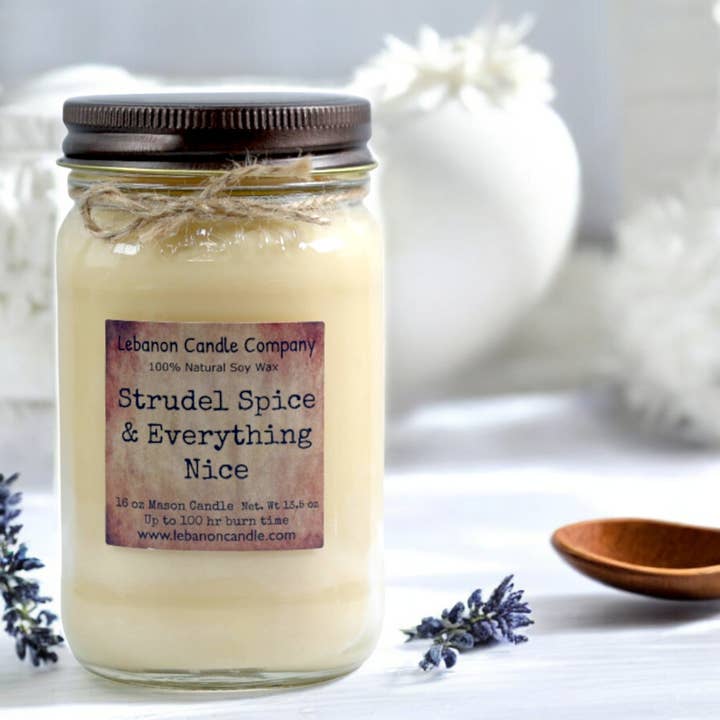 Lebanon Candle Company - Wholesale Jar/Filled Candle - Strudel Spice & Everything Nice Candle3