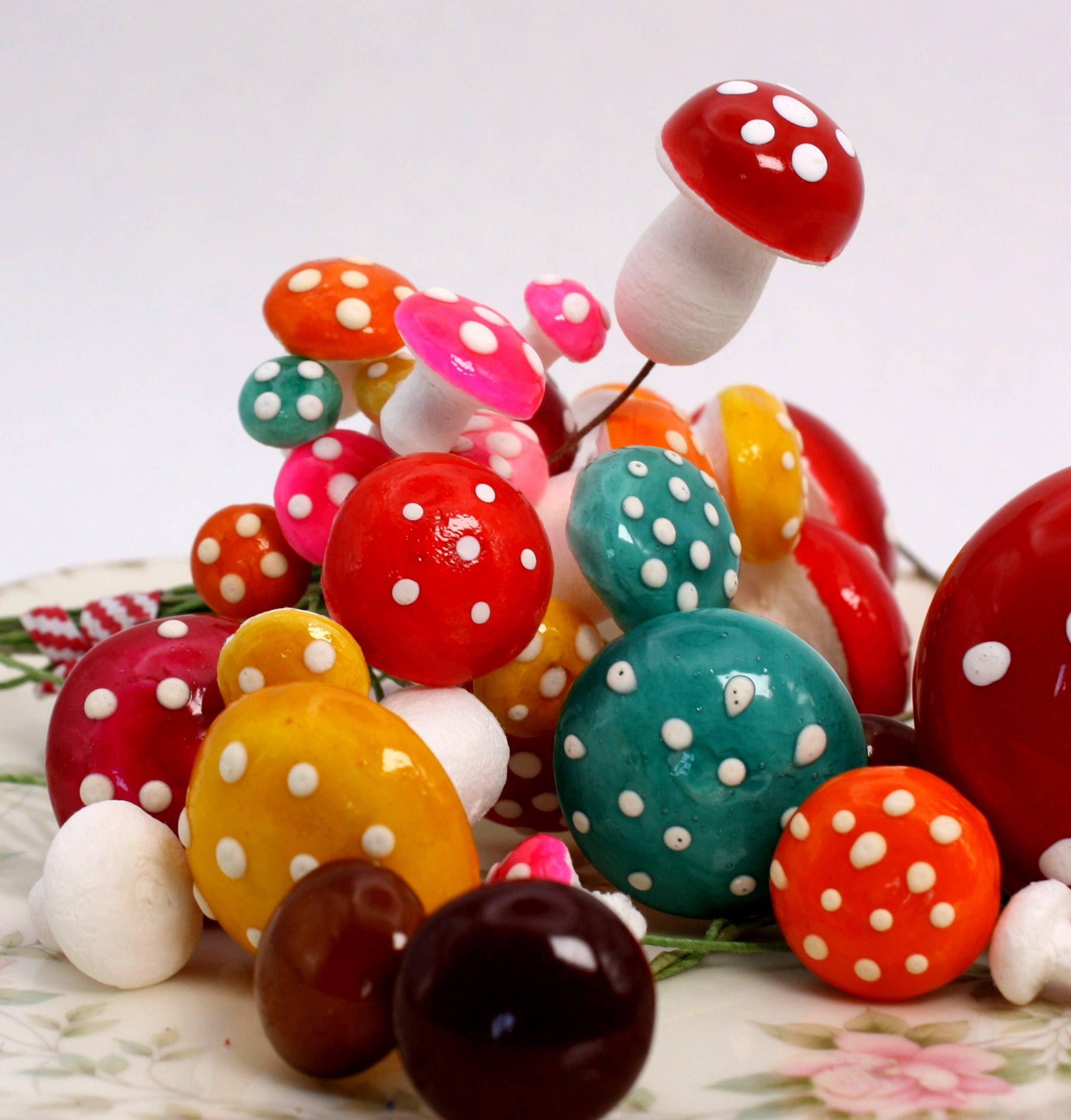 Meyer Imports - Wholesale Decorative Tabletop Object - Mushrooms - Spring Colors - 39 Piece Set! 218-01742