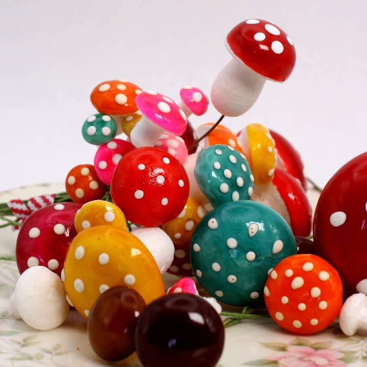 Meyer Imports - Wholesale Decorative Tabletop Object - Mushrooms - Spring Colors - 39 Piece Set! 218-01742
