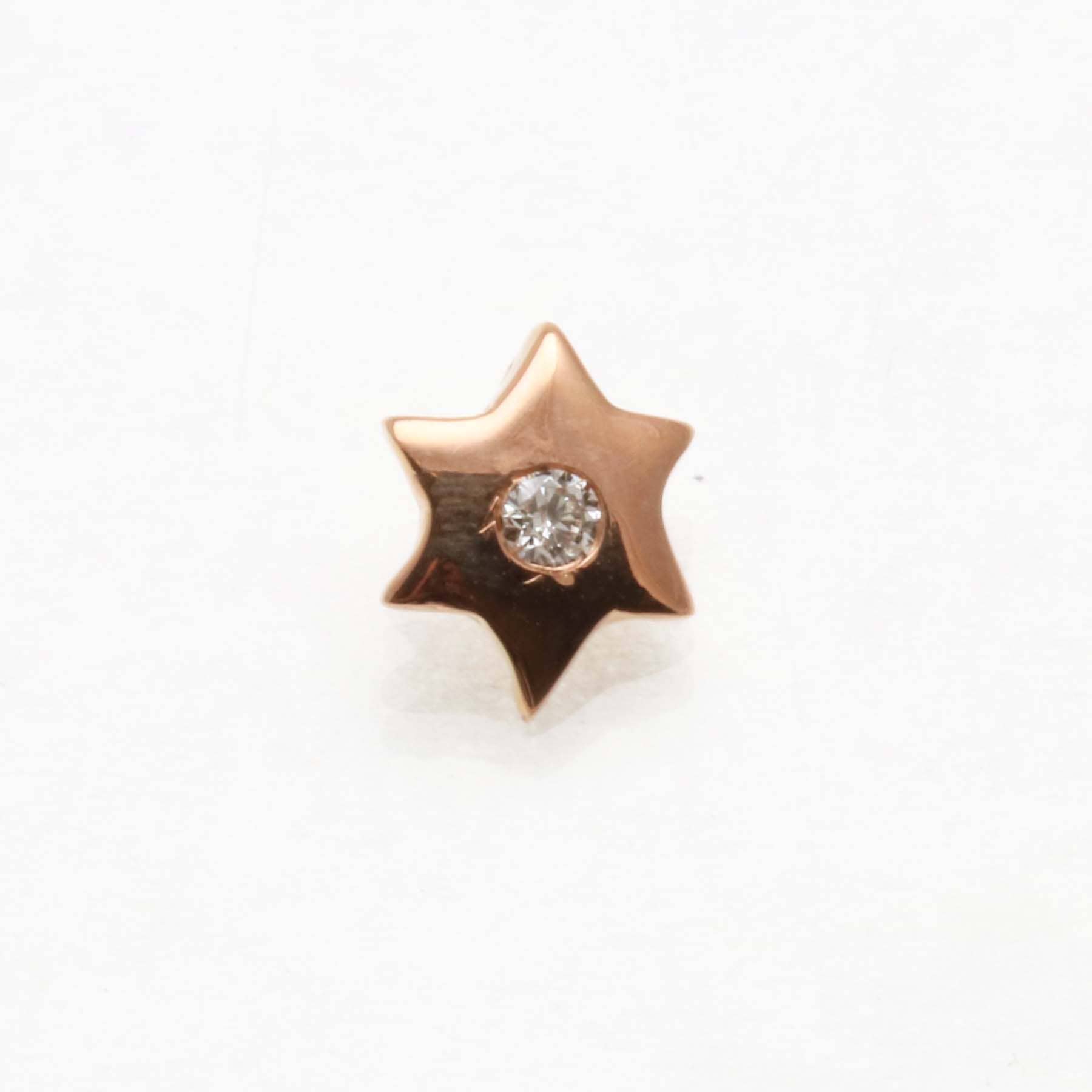 Bareket Fine Jewelry - Wholesale Pendant/Charm Necklace - 14k Gold Tiny Floating Diamond Star of David Pendant3