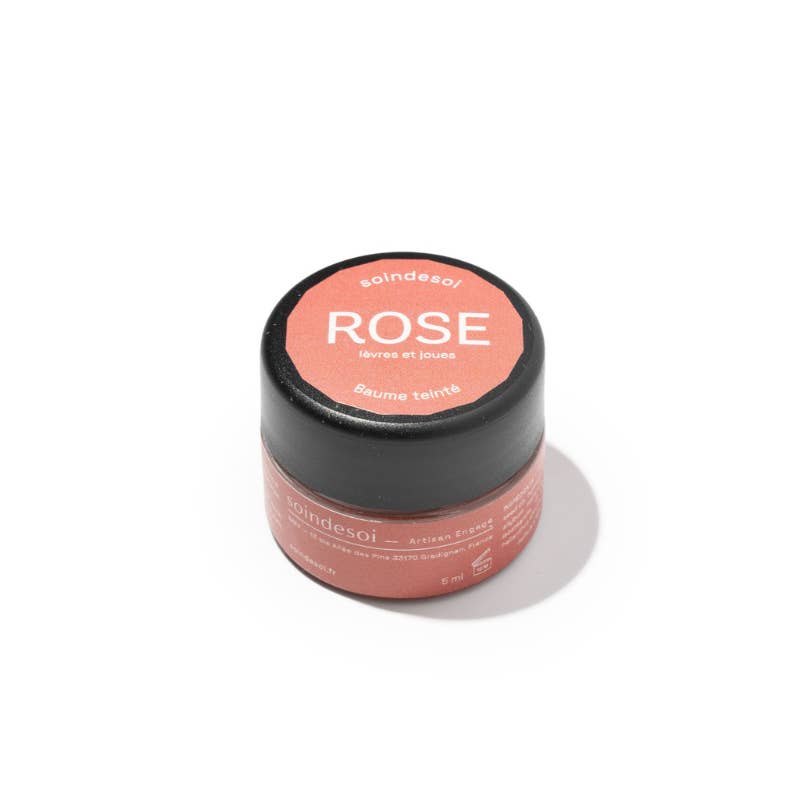 Soin de Soi - Wholesale Lip Balm - ROSE - Tinted balm for lips and cheeks