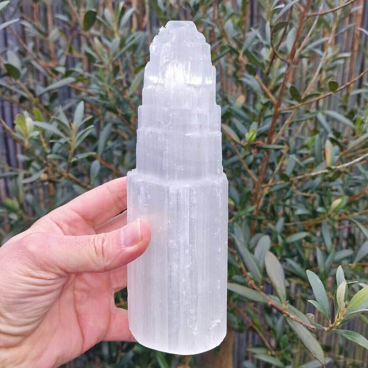 Shamans Crystal – wholesale Spiritual stone/crystal – Selenite Mountains, Towers, Points, Spirals Crystals10