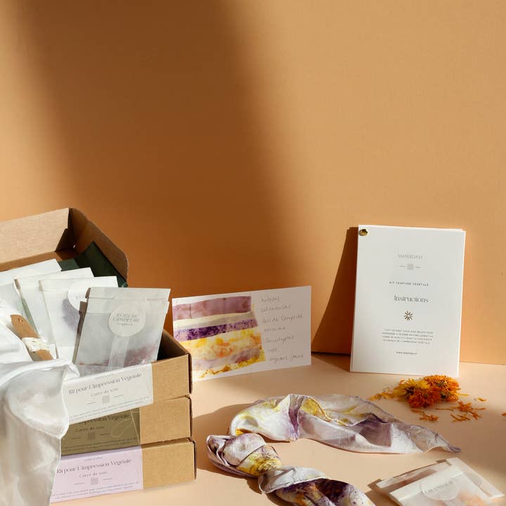 Natural Dye Kit - Silk Bundle Dye Scarf and other Purchase Wholesale fabric dye. Free Returns & Net 60 Terms on Faire trending on Faire.