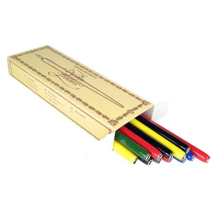 Manuscript – wholesale Pennor – Manuscript Träpenhållare - låda med 12 - Blandade0