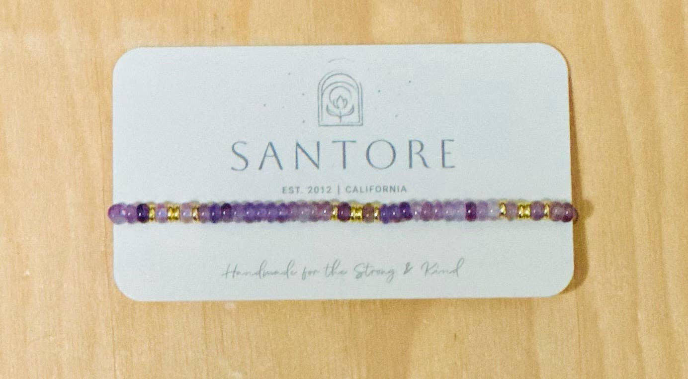Santore Jewelry Company - Wholesale Beaded Bracelet - Linea Beaded Stretch Bracelet - Ships Carded35