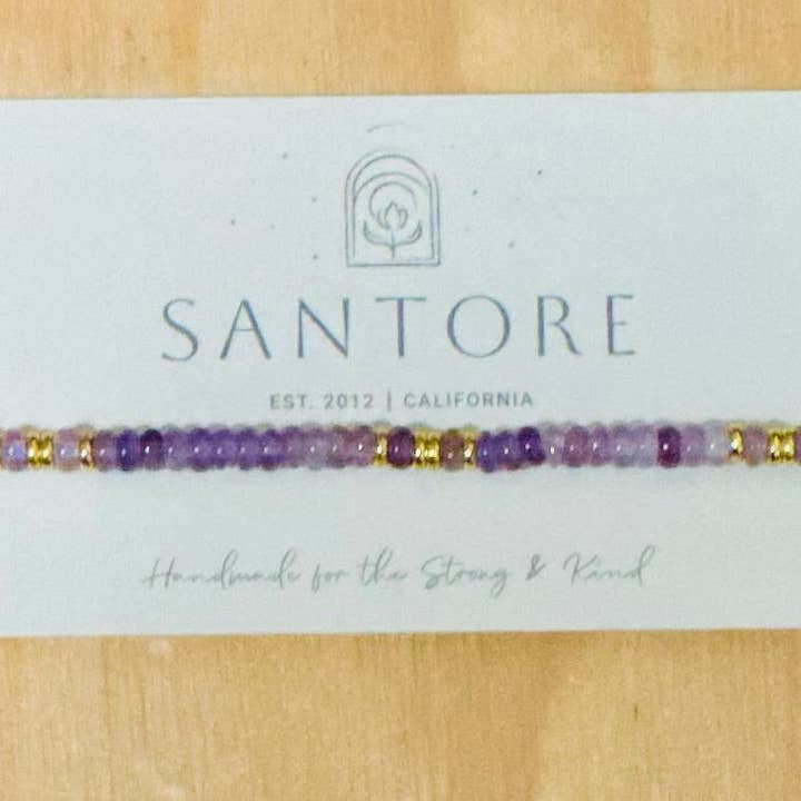 Santore Jewelry Company - Wholesale Beaded Bracelet - Linea Beaded Stretch Bracelet - Ships Carded35