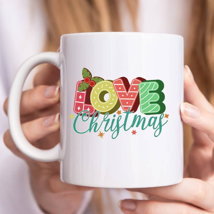 Love Christmas Mug for wholesale by Mug Boss Inc.