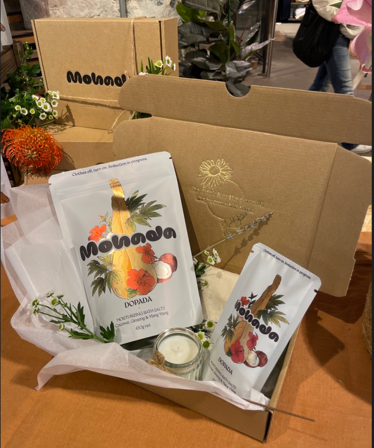 MOHADA - Wholesale Bath Salts - Skin Restoring Bath Soak with Adaptogens Self-Care Gift MINI 4oz Bath Salts Self-Care Spa Gift 1lb1