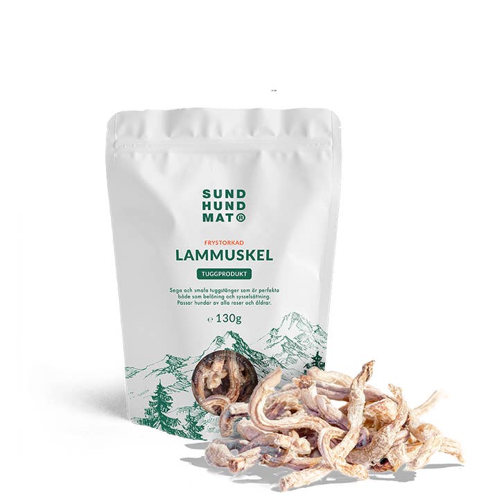 Músculo de cordero liofilizado 130g para venta al por mayor de Sund Hundmat