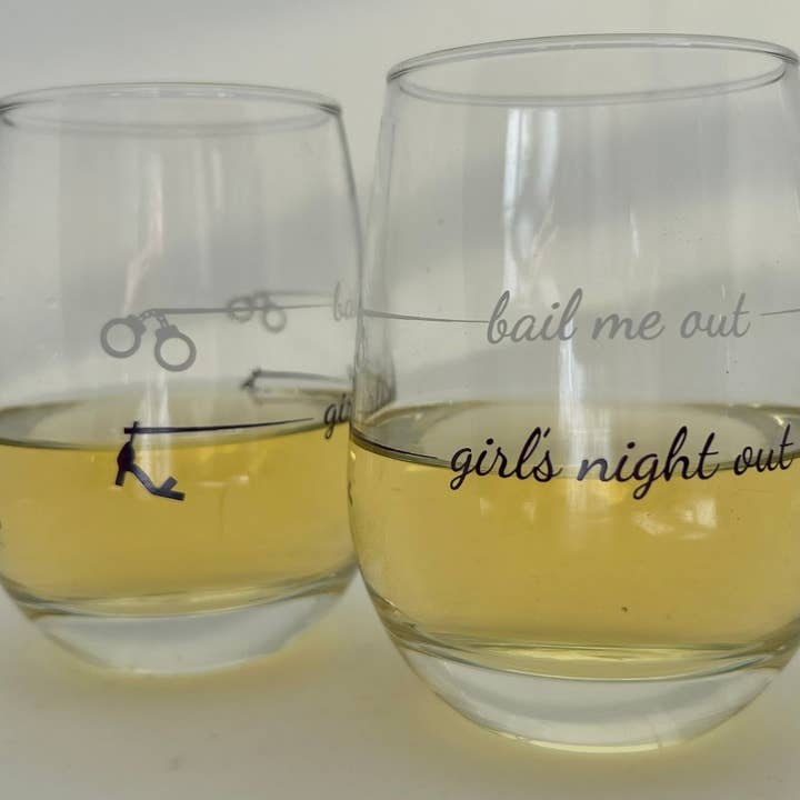 Pourtions Just Right - Wholesale Wine Glass - Stemless Wine Glass Set | Ladies' Night-Set of 23